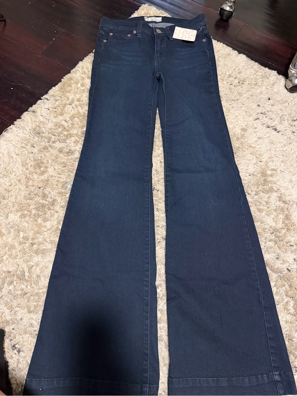 Free People Dark High-Rise Wide Leg Jeans